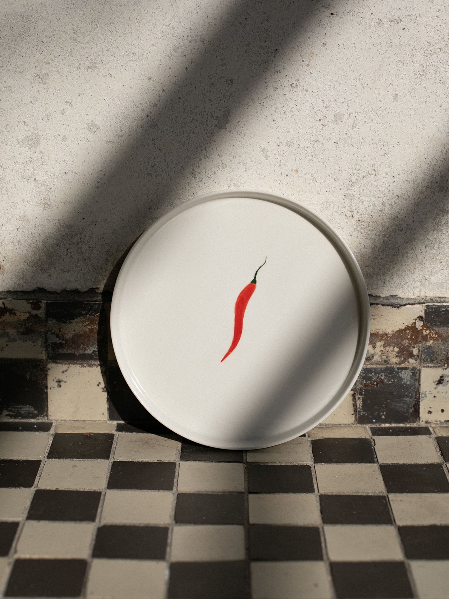 Talerz z papryczką chili | LA LUZ | 21 cm
