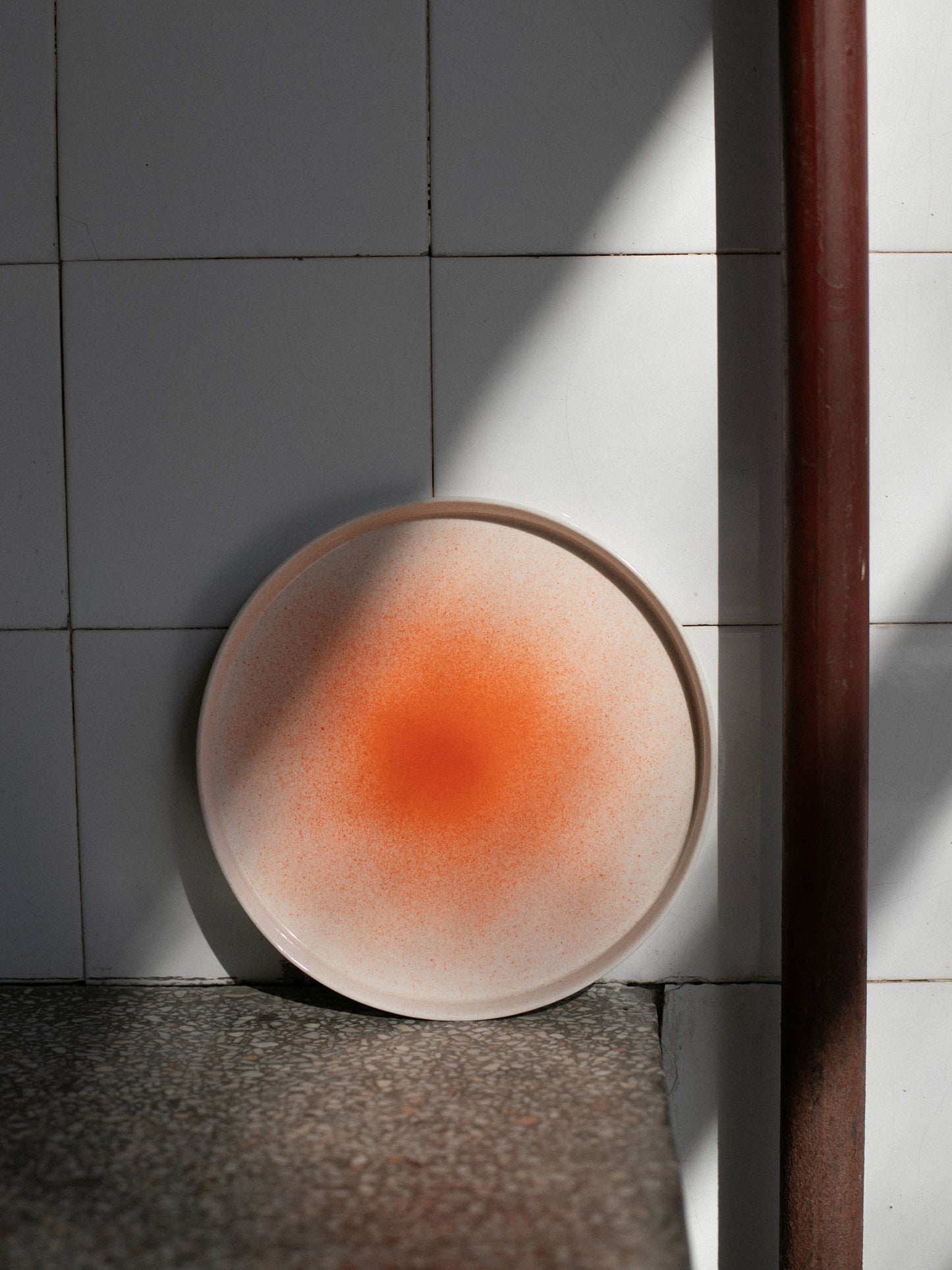 Talerz nakrapiany pomarańczowy | CAPRI | 21 cm