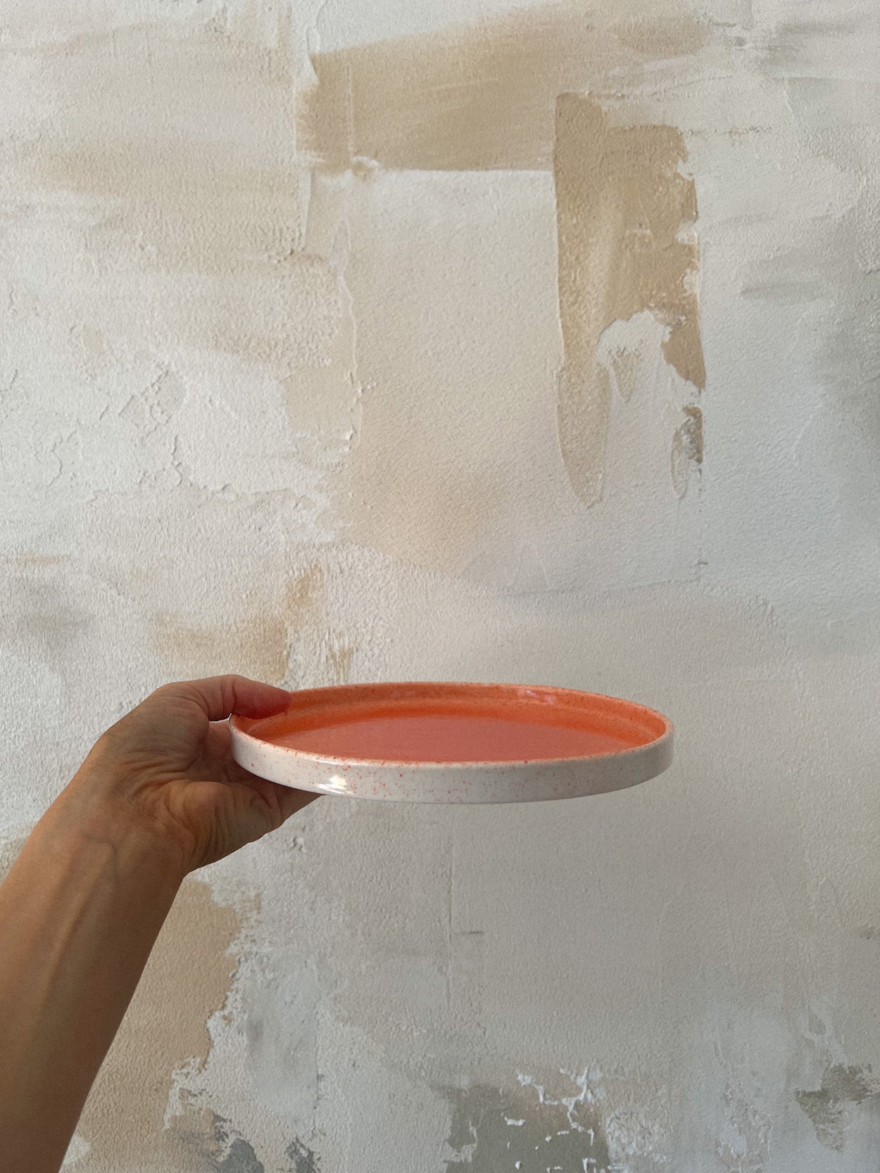 Talerz nakrapiany pomarańczowy | CAPRI | 21 cm