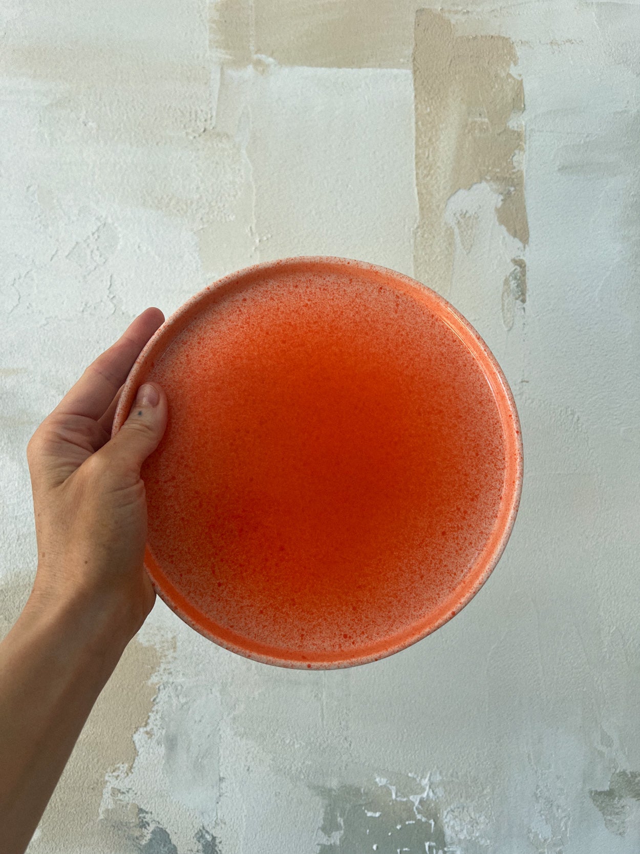 Talerz nakrapiany pomarańczowy | CAPRI | 21 cm