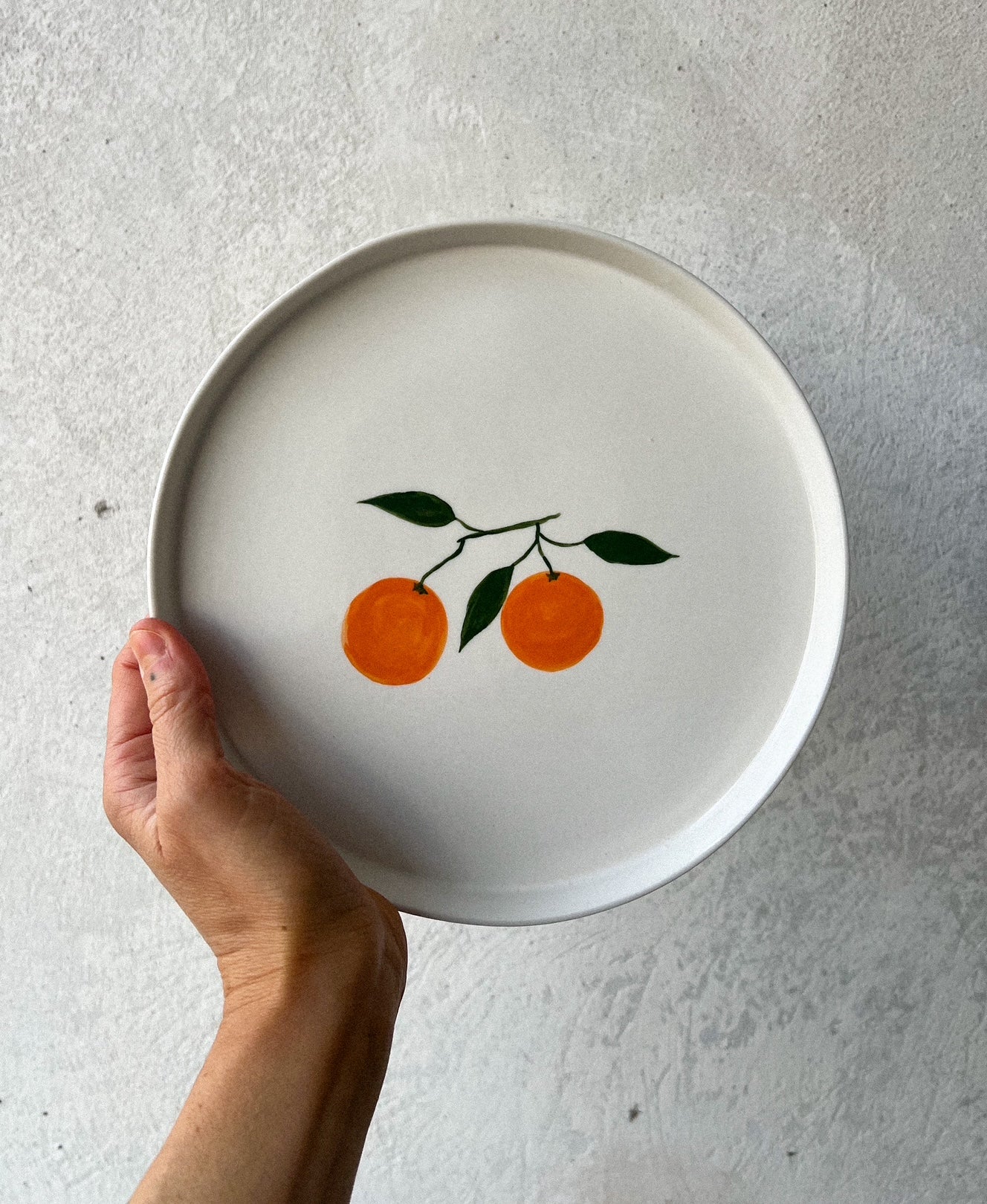 Plate with oranges | LA LUZ | 21 cm