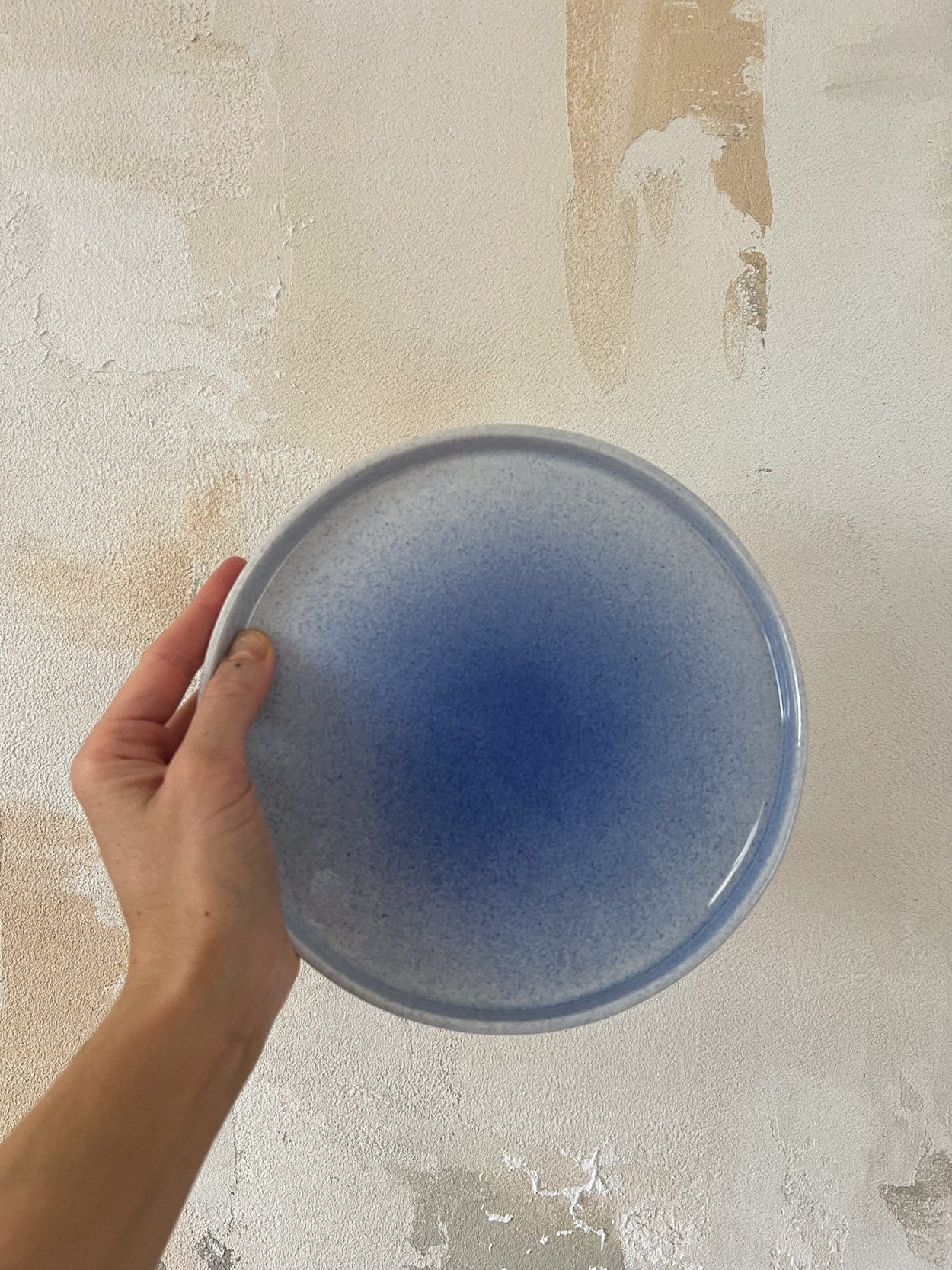 Talerz z niebieskim gradientem | CAPRI | 21 cm