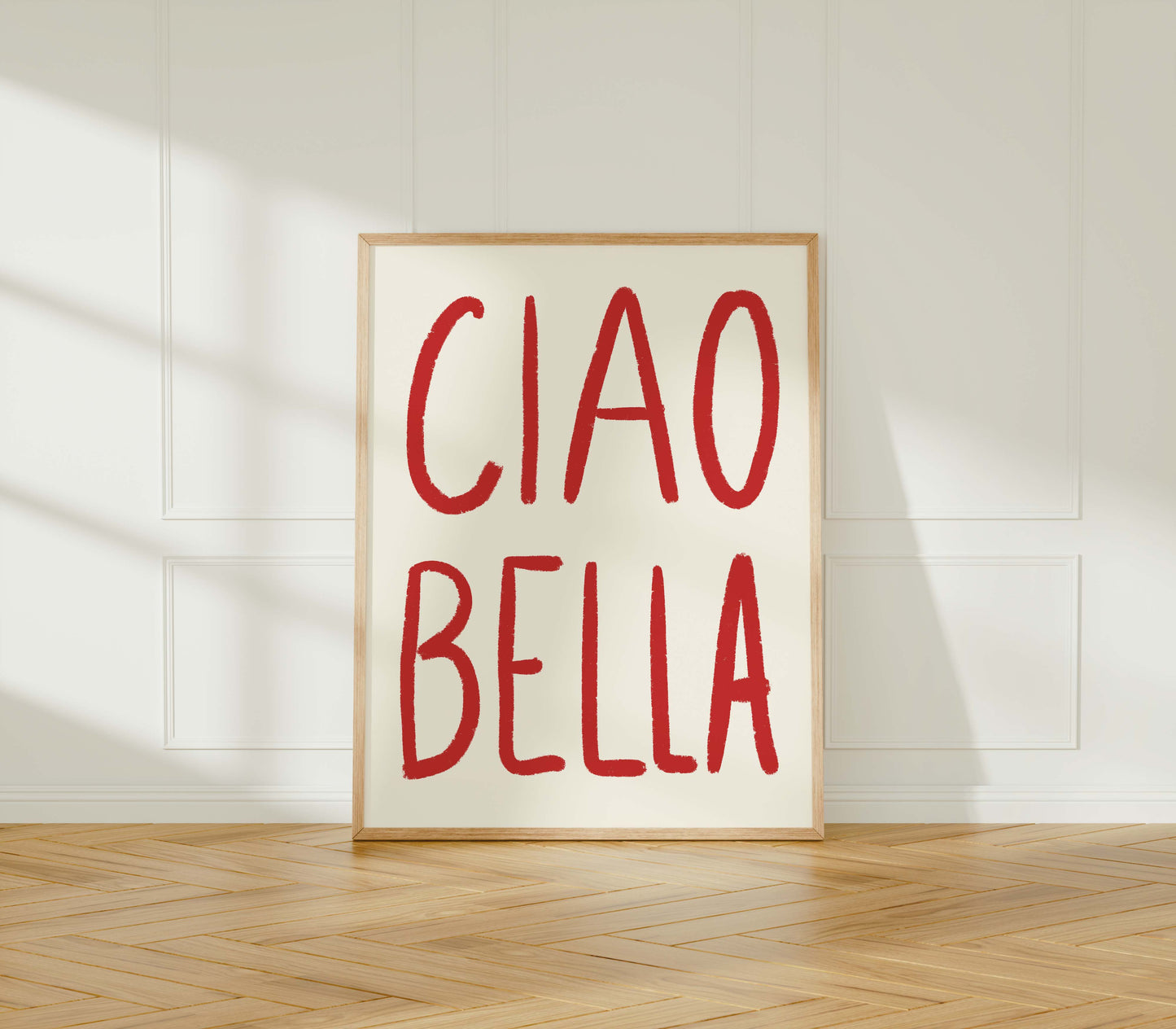 Plakat Ciao Bella Czerwony