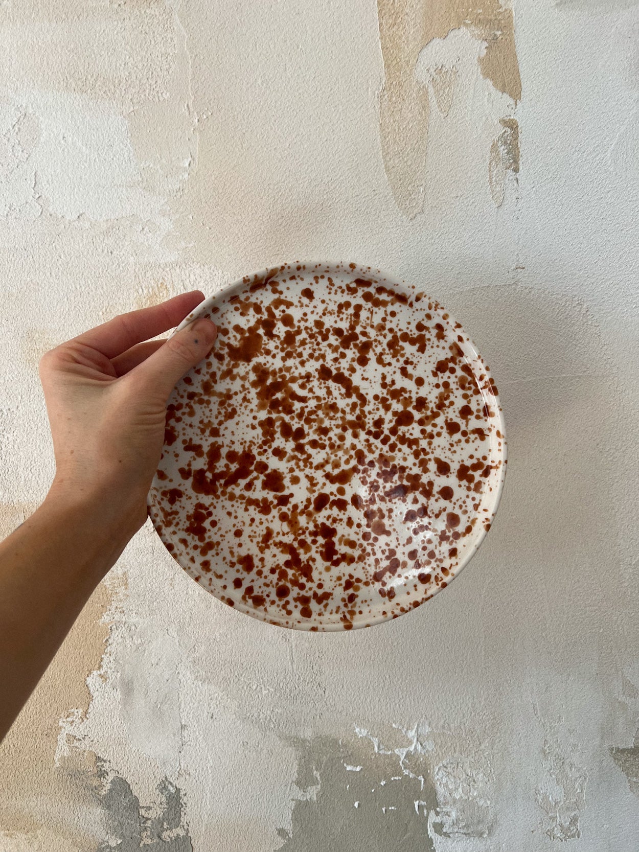 Speckled brown plate | MARE | 21 cm