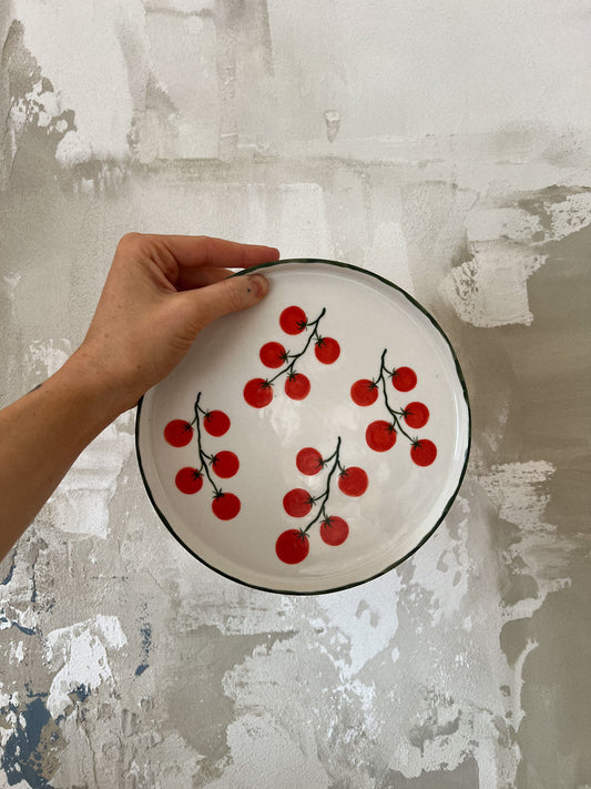 Plate with tomatoes | LA LUZ | 21 cm