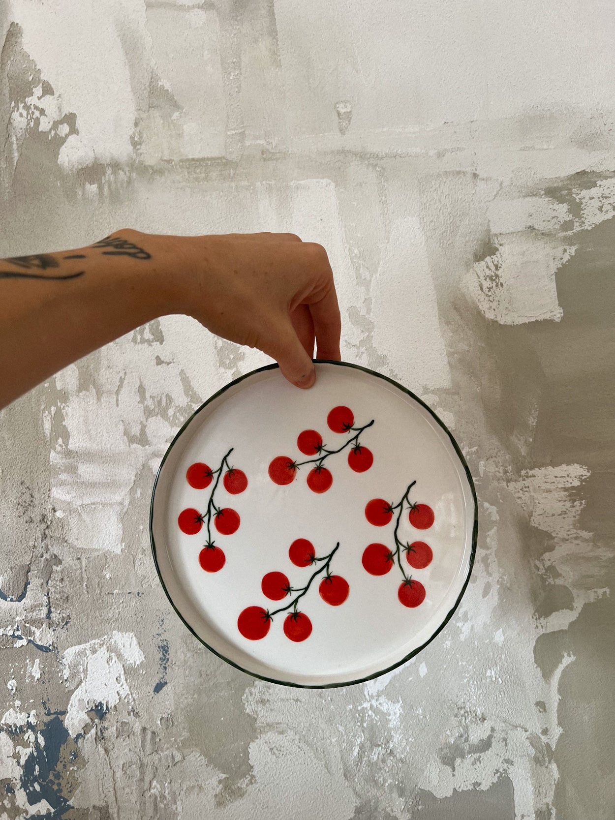 Plate with tomatoes | LA LUZ | 21 cm