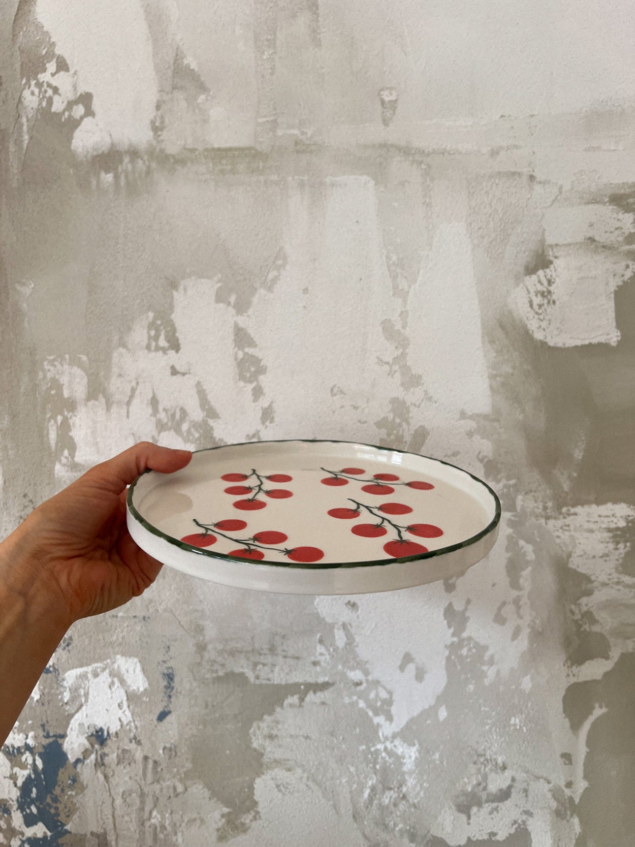 Plate with tomatoes | LA LUZ | 21 cm